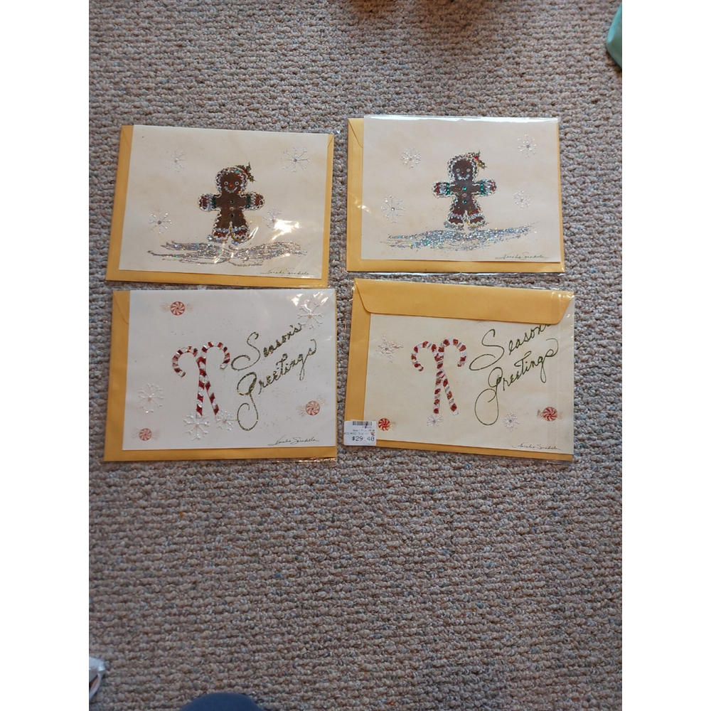 Lot Of 4 Christmas Cards By Natalie Sarabella Llc,nwt, Bergdorf Goodman...